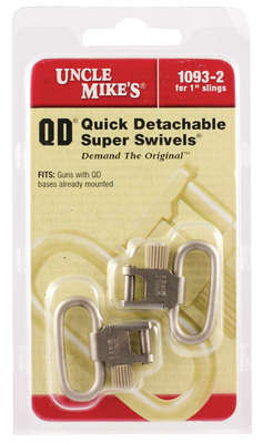 Slings Swivels Uncle Mikes Quick Detach SS U/M SWIVELS QD SS BL 1" NK • Model: Quick Detach SS